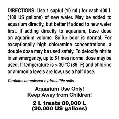 Seachem Prime Fresh and Saltwater Conditioner - Chemical Remover and Detoxifier 2 L - size: 2000 mL, style: Conditioner