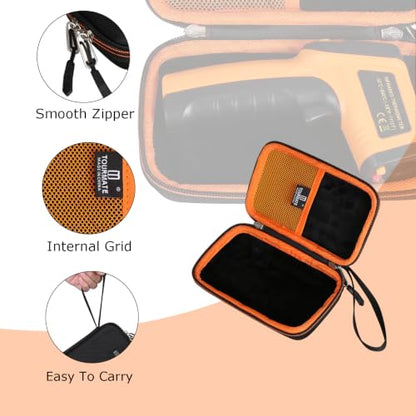 Tourmate Hard Carrying Case for KNINE OUTDOORS Infrared Thermometer, Waterproof Dustproof Protective Box for Temperature Gun, Shockproof Hard Shell with Carabiner.(CASE ONLY)