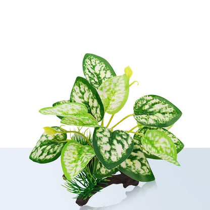 4 Pack Tall Aquarium Plants - Reptile Habitat Plants Realistic Silk Fake Betta Fish Tank Decor for Terrarium Aquascaping