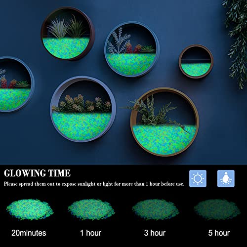 10000pcs 3-5mm Colorful Glowing Fish Tank Pebbles Small Glow Stones for Fairy Garden,Succulents and Cactus Bonsai DIY Projects - style: Color