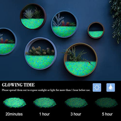 10000pcs 3-5mm Colorful Glowing Fish Tank Pebbles Small Glow Stones for Fairy Garden,Succulents and Cactus Bonsai DIY Projects - style: Color