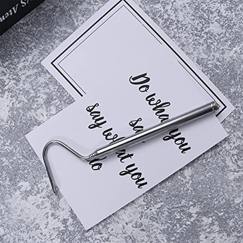BESPORTBLE Retractable Stainless Steel Snake Hook Tool for Safe Handling of Reptiles Telescoping Design for Snake Enthusiasts and Reptile Care