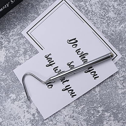 BESPORTBLE Retractable Stainless Steel Snake Hook Tool for Safe Handling of Reptiles Telescoping Design for Snake Enthusiasts and Reptile Care