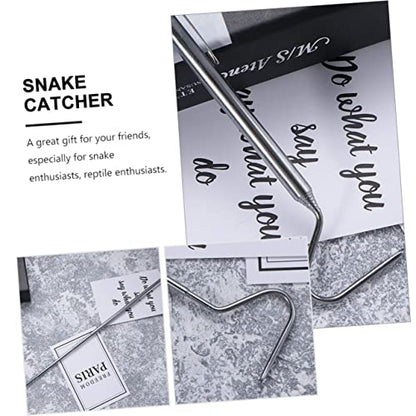 2pcs Sturdy Snake Grabber Hooks Long Reach Snake Catching Tool Catching Hook for Reptiles Lizards