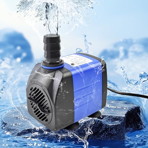 25W Outdoor Water Pump 396GPH AC 110V Mini Submersible Water Pump with 6.0ft High Lift for Fountain Waterfall - color: 25w 1500l/H