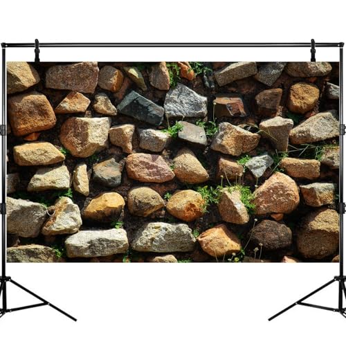 Stone Aquarium Background Natural Rock Fish Tank Background Rocky Glass Terrarium Background Stone Rock Reptile Habitat Background Poster Stone Wall with Green Grass Sunray Aquarium Background 24x12in - color: Rock Yellow, size: 24(W)x12(H)inches/ 60(W)*3