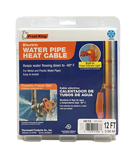 Frost King HC12A Automatic Electric Heat Kit Heating Cables, 12-Feet, Black, Ft - size: 12-Feet
