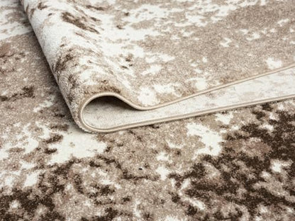 Keen Home Design Runner Rugs - 32"x119" Non-Shedding, Thick Pile Abstract Rugs for Kitchen, Living Room, Bedroom, Dining Room, Entryway - Size: 2'8" x 9'11", Skies Beige - color: Skies Beige, size: 2'8" x 9'11" (Runner)