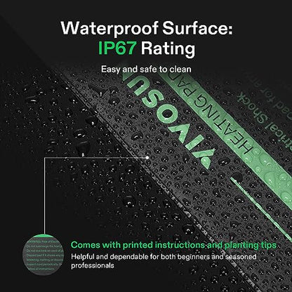 VIVOSUN Reptile Heating Pad 6x8 Inch with Thermostat Combo | Under Tank Terrarium Heating Mat for Turtles, Lizards, Frogs, and Other Reptiles - size: 6X8 Inch with Thermostat