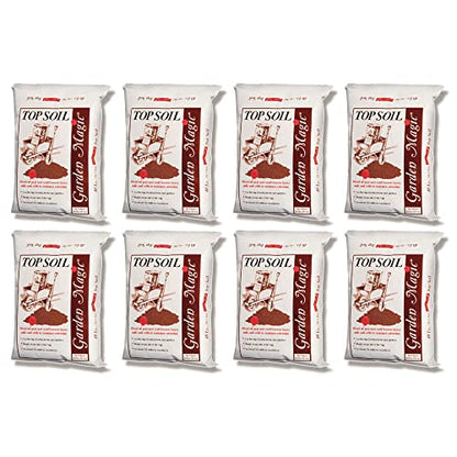 Michigan Peat Garden Magic Organic Potting Topsoil Mix, 40 lb, 8-Pack | Moisture Retaining Organic Blend for Indoor and Outdoor Planting, Potting, Gardening, and Landscaping - size: 40-Pound (8 Pack)