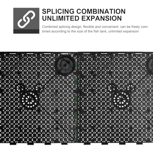 VANZACK Aquarium Bottom Filter Plate 5-Pack Fish Tank Filtering Plates Divider Board Grid 5.70 X 5.70 X 0.98 in Undergravel Filter Parts for DIY Aquarium System