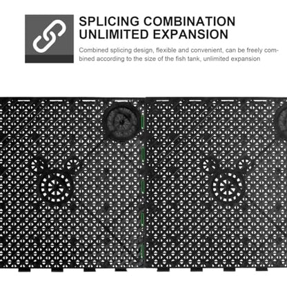 VANZACK Aquarium Bottom Filter Plate 5-Pack Fish Tank Filtering Plates Divider Board Grid 5.70 X 5.70 X 0.98 in Undergravel Filter Parts for DIY Aquarium System