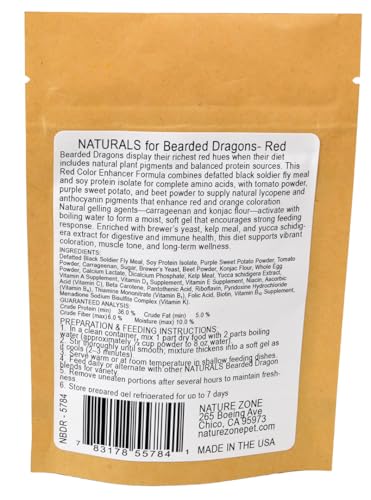 Nature Zone Naturals - Bearded Dragon Food - RED Color Enhancer, 2 oz / 56 G