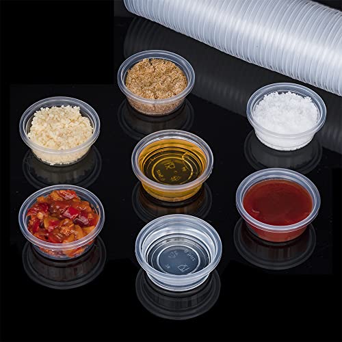 Lizard Crested Gecko Food Water Feeding Cups, 500 pcs, 0.5oz | Reptile Feeder Bowls, For Lizard and Other Small Pet, Ledge Accessories Supplies