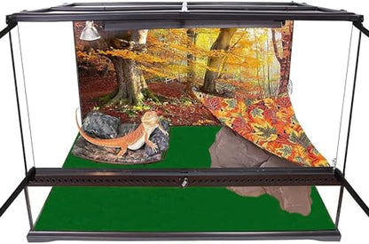 Reptile Carpet Terrarium Liner Bedding Substrate Sand Mat for Cage Lizard Bearded Dragon Gecko Snake Tortoise 48" x 18" (Green) - color: Green