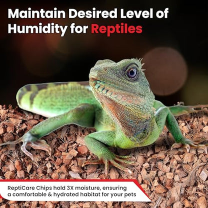 Gro-Med ReptiCare Compressed Coconut Chip Substrate for Reptiles 64 Quart Coco Husk Bedding Block for Ball Pythons, Snakes, Tortoises, Crested Geckos, Frogs, Hermit Crabs or Lizard Terrarium Tanks
