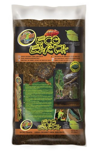 Zoo Med Eco Earth Loose Coconut Fiber Substrate 24 qts. - size: 24 quart