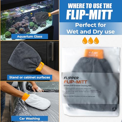 Flipper Flip-Mitt & Splash Mat – Super-Absorbent, Reusable, Waterproof, Non-Slip Aquarium Maintenance Kit
