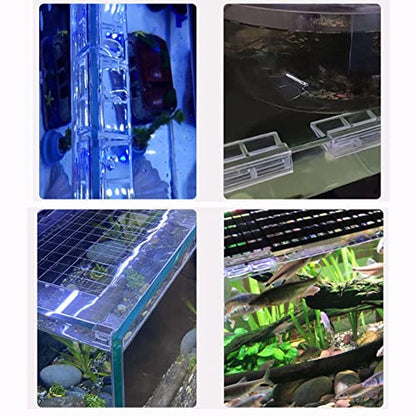 TOPINCN Aquarium Glass Cover Holder, 20Pcs Acrylic Clips, Transparent, 12mm - size: 12mm