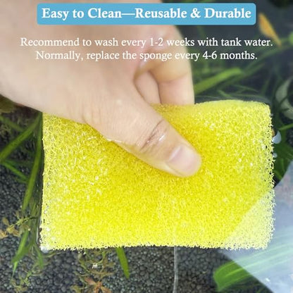 4PCS Aquarium Filter Sponge Replacement for 20W 315GPH Aquarium Filter, Aquarium Biochemical Sponges for Replacement - style: Filter media-20W