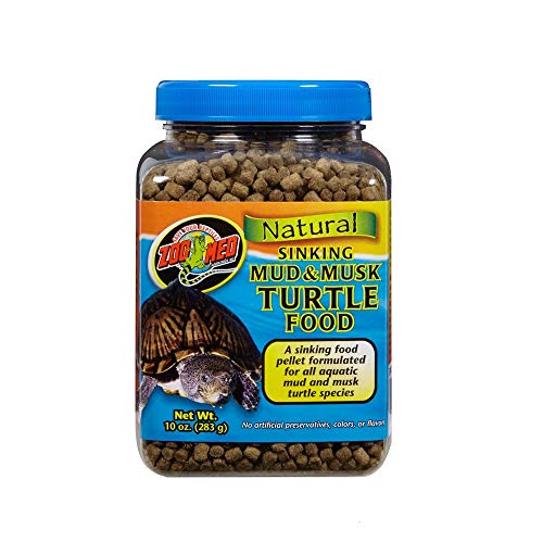 Zoo Med Laboratories Zoomed Mud & Musk Sinking Aquatic Turtle Food, 1 Count, One Size - size: 10 Ounce (Pack of 1)