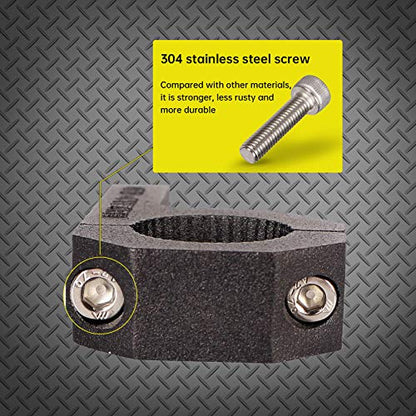 Tube Clamps - 4Pack,Cross Bar Clamp 1.125",1.25",1.5 inch,Roll Cage Clamp for Bar Diameter 1-1/8", 1-1/4",1-1/2" Mounting Bracket, Motorcycle Crash Bar Led pod Light Mount(28/32/38mm Clamp) - size: 1.125~1.5" Clamps