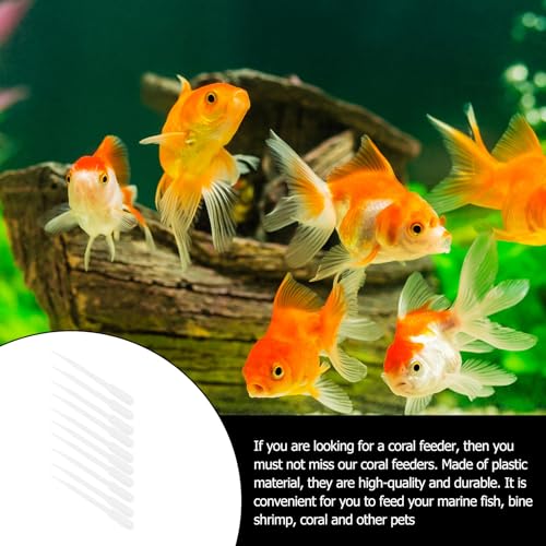 10Pcs Fish Feeding Tubes Plastic Syringe Brine Shrimp Feeders 3Ml Manual Liquid Feeders for Aquarium Coral and Peacock Fish Pet Supplies