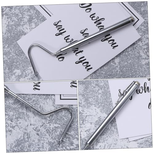 Abaodam 2pcs Stainless Steel Telescopic Snake Hook Extensible Reptile Catching Tool with Easy Grip Handle for Safe Handling and Feeding of Snakes and Reptiles