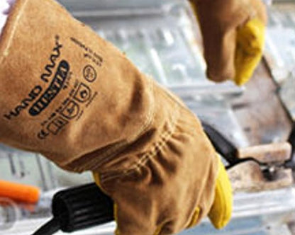 Hand Max Versatile Multi Purpose 14inch Cow Gauntlet Leather Kevlar Heat Resistant Gloves