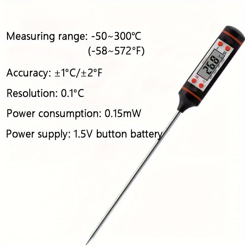 Infrared Thermometer, Digital Laser Temperature Meter -37°F~932°F (-32°C~400°C) IR Temperature Gun (Not for Humans) Ideal for Cooking, Frying, Kitchen, Barbecue, Meat, Sugar, Freezer