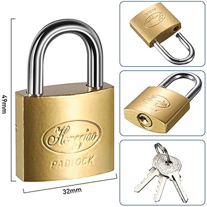 Hotop 4 Pack Fridge Lock Refrigerator Locks with Keys Freezer Lock Cabinet Chest Door Child Safety Locks for Adults Baby Proofing