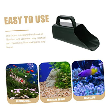 Fish Tank Sand Shovel Fish Tank Sand Scraper Water Pump Fish Tank Pump Glo Aquarium Shovel Pond Skimmer Net Tweezer Beach Air Pump for Fish Tank Fish Tank Sponge Lid Green Plastic