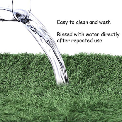kathson 2pcs Reptile Carpet Terrarium Liner Tortoise Bedding Reptile Substrate Liner Mat Pet Cage Mats Supplies for Lizard Snake Bearded Dragon Gecko Chameleon Turtle Iguana (11.81 X 7.87 in) - color: 2PCS（M）：11.81 X 7.87 in