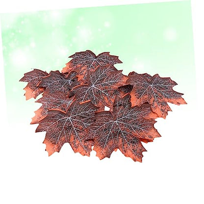 BESPORTBLE Reptile Enclosure Decor 12pcs Maple Leaf Litter Pet Supplies Realistic Reptile Plants for Snake Lizard
