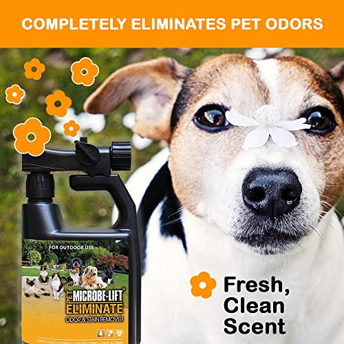 MICROBE-LIFT Outdoor Pet Odor Eliminator For Strong Odor On Turf, Patios, Deck, and Lawns - Keeps Pets From Going in Same Spot, 32oz - size: 32 Fl Oz (Pack of 1)