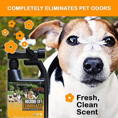 MICROBE-LIFT Outdoor Pet Odor Eliminator For Strong Odor On Turf, Patios, Deck, and Lawns - Keeps Pets From Going in Same Spot, 32oz - size: 32 Fl Oz (Pack of 1)