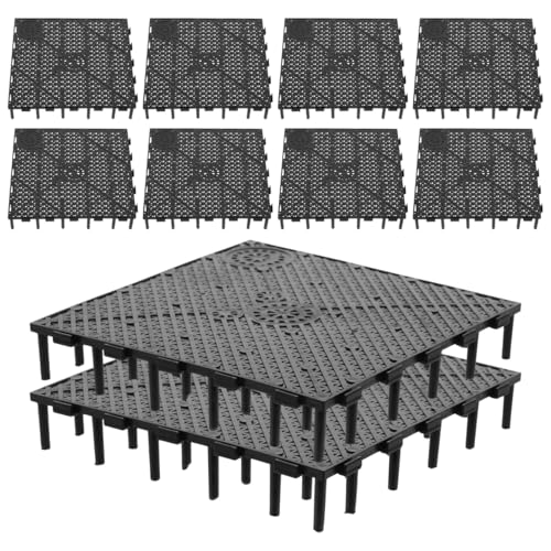 ULTECHNOVO Fish Tank Bottom Filter Plate 10 Pcs Aquarium Undergravel Filter Plates Splicing Bottom Board for Substrate Separation Water Flow Fish Breeding 5.90 X 5.90 X 1.06 in