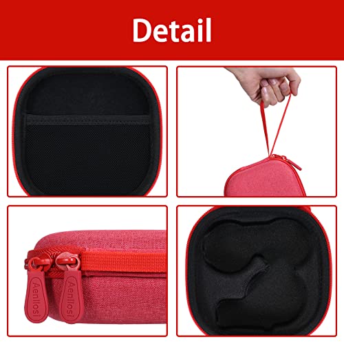 Aenllosi Hard Case for Moonlite Mini Projector Gift Pack fits upto 20 | EVA case construction, Water-resistant design, Dust-resistant design, Smooth zipper access, Carry handle, Case only - color: Red