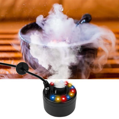 PULACO Mist Maker, Indoor Fountain Mister Foggers, Small Pond Fog Machine Atomizer Air Humidifier Perfect for Water Feature, Halloween