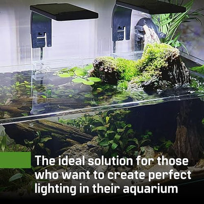 Set of 2 Clear Acrylic Fish Tank LED Light Holder Aquarium Lamp Hanging Aquarium Fixtures Support Stands Box Aquatic Fish Tank Lighting Tools 2PCS