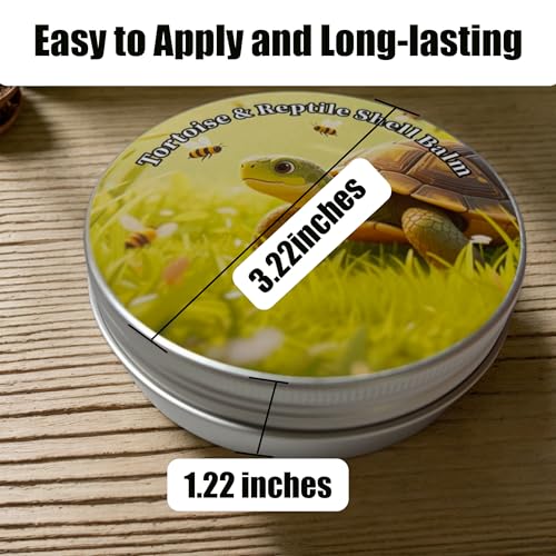 Reptile & Tortoise Shell Balm, 3.5 oz | Natural Formula, Moisturizer, Turtle and Tortoise Shell Care
