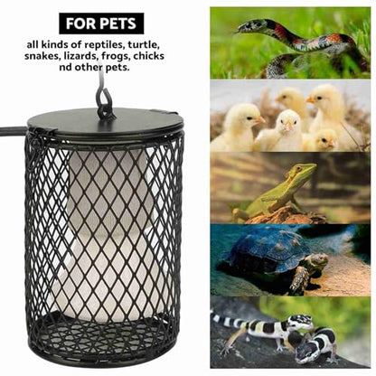 100W Infrared Ceramic Heat Emitter Bulb Lamp for Reptile Brooder Turtle Snake Lizard Pet Cage Heating (US Standard 110-120V 100W) - color: Black