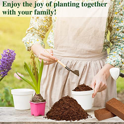 Organic Coco Coir Brick, Premium Coconut Coir for Plants, 1 Pack | 100% Coconut Fiber, Low EC & pH Balance Seed Starter Potting Soil for Plants, Herbs Houseplants Bonsai Vegetables Flowers