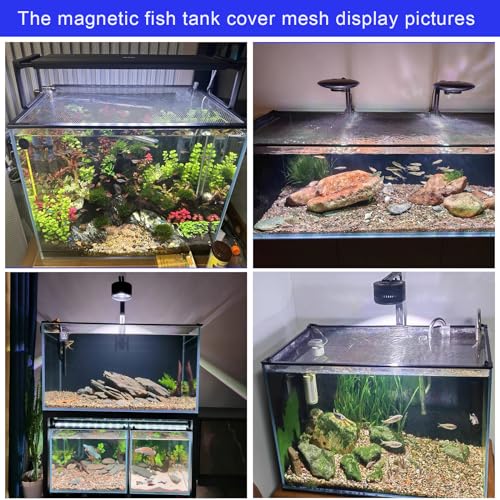 Magnetic Aquarium Anti-Jumping net Cover mesh to Protect Fish Jumping Out of Fish Tank