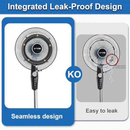 POCKET PANDA Fan Misters for Cooling Outdoor,Fan Misting Kit. | Integrated Mister Ring for Outside with Water Valve, Fit for Any Durable, Seamless not Easy to Leak - size: 19FT