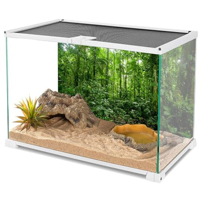 48x24 in Tropical Terrarium Backdrop Green Tree Reptile Habitat Background | AWERT Rainforest Aquarium Durable Polyester Background - size: 48x24in/120x60cm