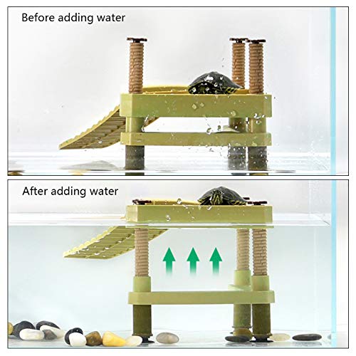 La La Pet® Floating Turtle Pier Basking Platform Reptile Ramp Decorative, Functional, and Naturally Inspired