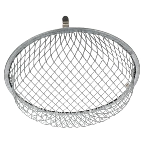 ibasenice Reptile Heat Lamp Cover 5.51 in Stainless Steel Anti-Scald Lampshade Box Insulation Lamp Shade for Lizard Turtle Snake Terrarium and Habitat Lighting
