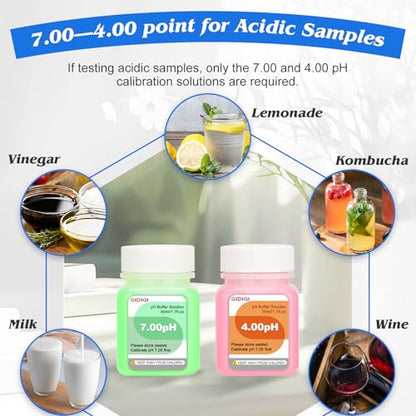 pH Meter Chlorine Tester | Digital 7 in 1 Pool Water Tester Kit Salinity Tester for Saltwater Aquarium ORP Meter for Hydroponics Drinking Water Pool Wat