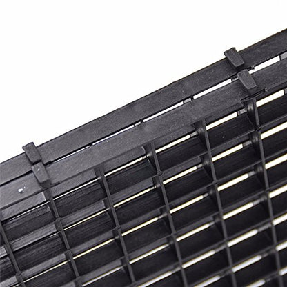 4 Pcs Aquarium Divider Tray Plastic Grid Aquarium Egg Crate Light Diffuser, Fish Tank Divider Filter Bottom Isolation with 8 Pcs Sucker Clip(Black)